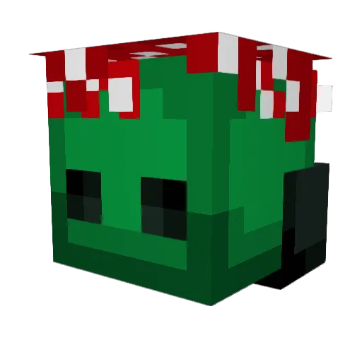 mrme19 Minecraft avatar head, 3D render