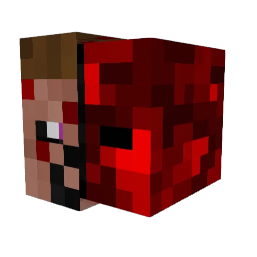 mrmeeth Minecraft avatar head, 3D render