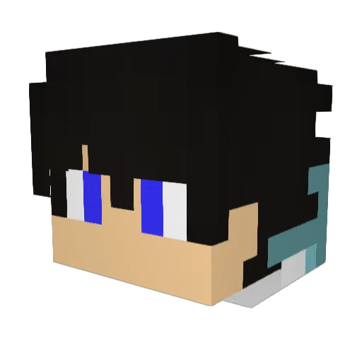 mrmegabytes Minecraft avatar head, 3D render