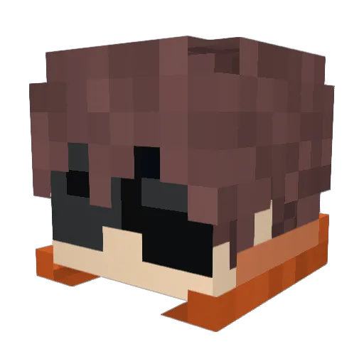 mrmesolo Minecraft avatar head, 3D render
