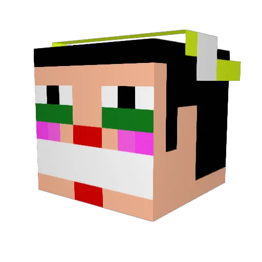 mrmgnkwi Minecraft avatar head, 3D render