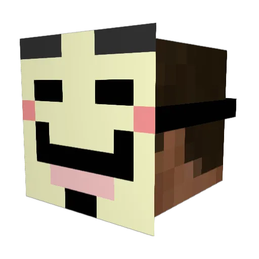 Minecraft-Avatar von mrmidi: Kopf als 3D-Render