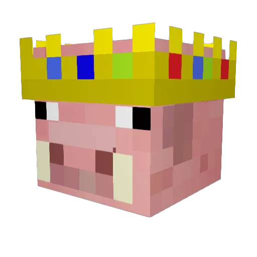 mrminer123321 Minecraft avatar head, 3D render