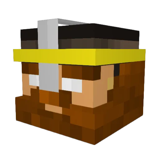 mrminer31 Minecraft avatar head, 3D render