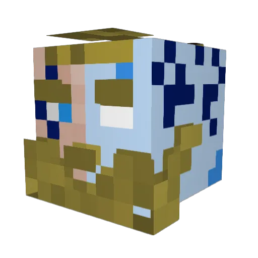 mrmistler Minecraft avatar head, 3D render