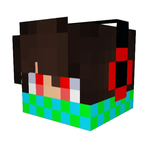 mrmonstergamer Minecraft avatar head, 3D render