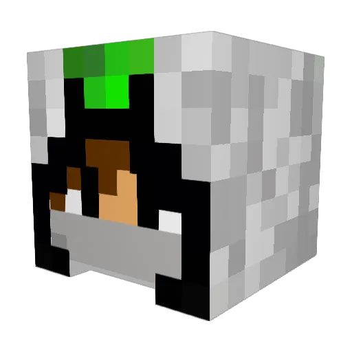mrmoon9 Minecraft avatar head, 3D render
