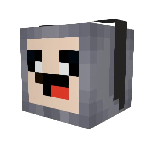 mrmrs_ Minecraft avatar head, 3D render