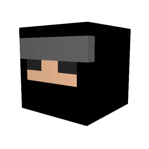 mrmrzzz Minecraft avatar head, 3D render