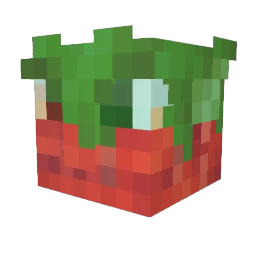 mrmxz Minecraft avatar head, 3D render