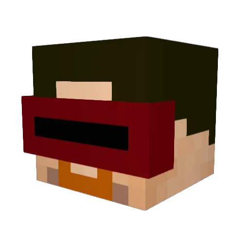 mrnaumov Minecraft avatar head, 3D render