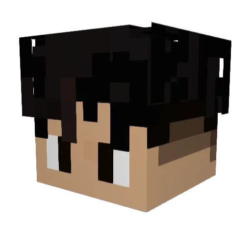 mroia Minecraft avatar head, 3D render