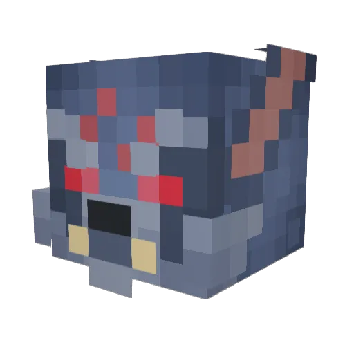 mrorionis Minecraft avatar head, 3D render