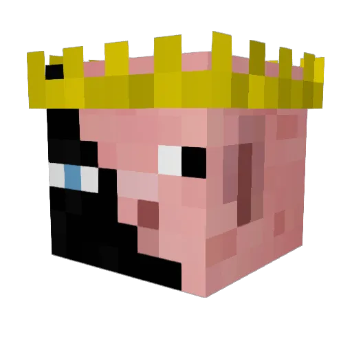 mround11 Minecraft avatar head, 3D render