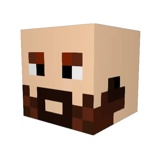 mroweczka04 Minecraft avatar head, 3D render