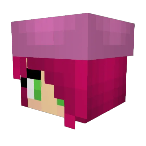 mrowmrow23 Minecraft avatar head, 3D render