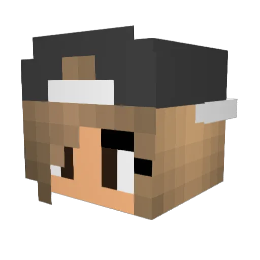 mroyce Minecraft avatar head, 3D render