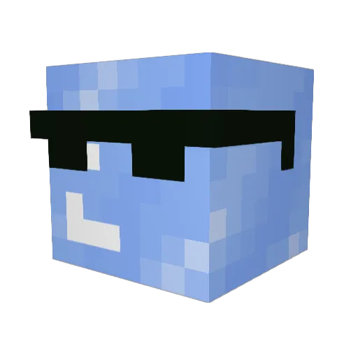 mrozi Minecraft avatar head, 3D render