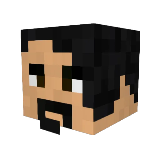mrpapanikle Minecraft avatar head, 3D render