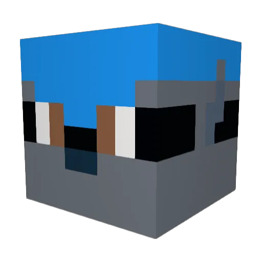 mrpg5670 Minecraft avatar head, 3D render