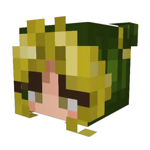 mrpg Minecraft avatar head, 3D render