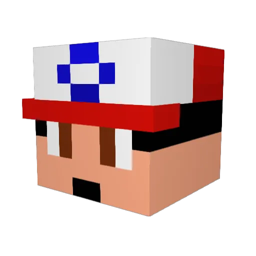 mrphilip01 Minecraft avatar head, 3D render