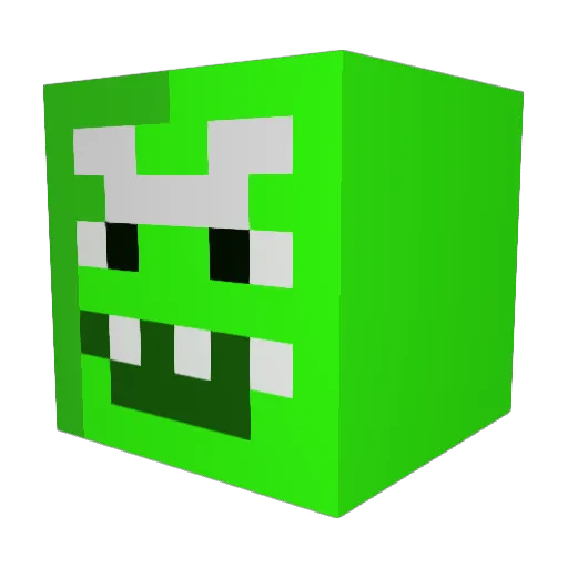 mrpickeeel Minecraft avatar head, 3D render