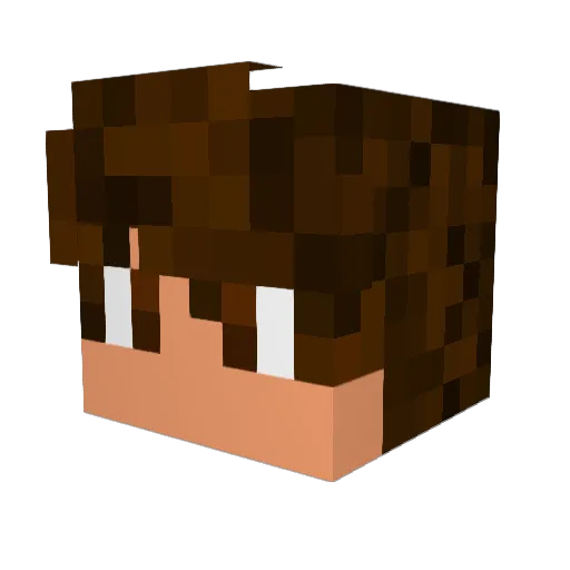 mrpink9876 Minecraft avatar head, 3D render