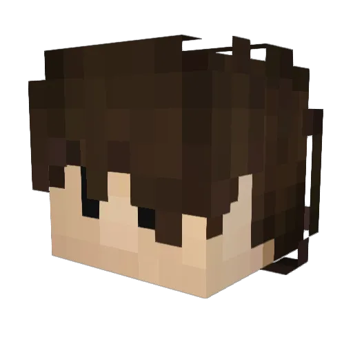 mrpolebar Minecraft avatar head, 3D render