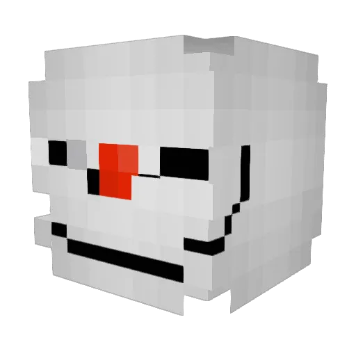 mrpopopuffs Minecraft avatar head, 3D render