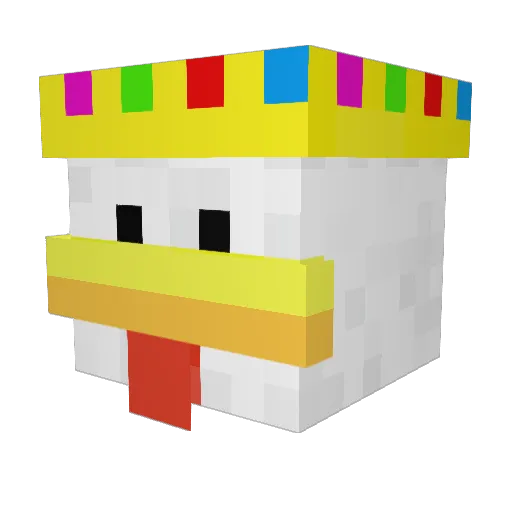mrpopper26 Minecraft avatar head, 3D render