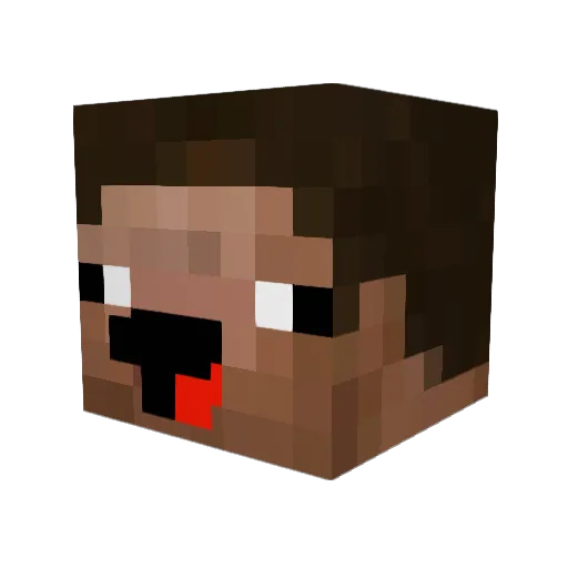 mrpotatoee Minecraft avatar head, 3D render