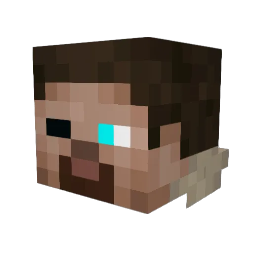 mrpro_15 Minecraft avatar head, 3D render