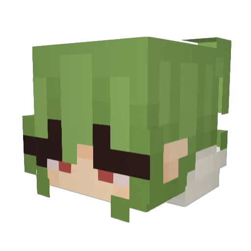 mrpuffer11 Minecraft avatar head, 3D render