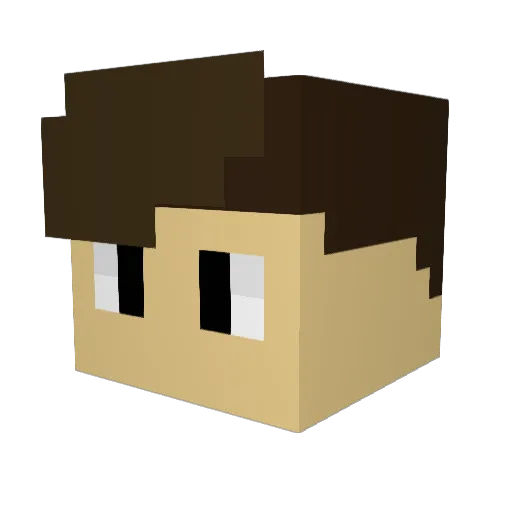 mrpurim Minecraft avatar head, 3D render