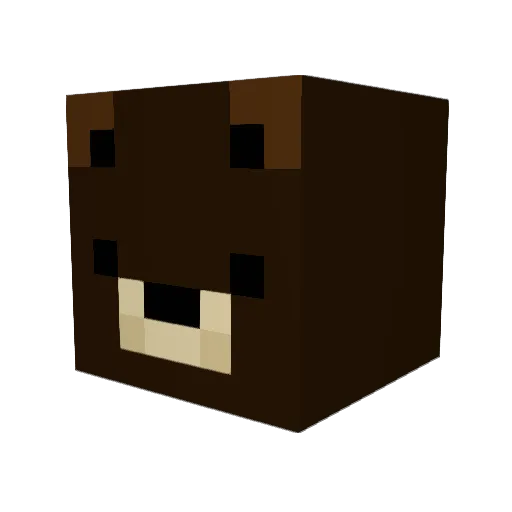 mrqsses Minecraft avatar head, 3D render