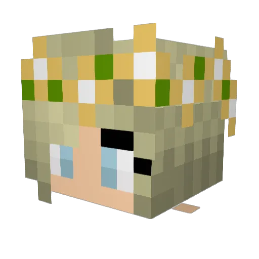 mrquiet_pants Minecraft avatar head, 3D render