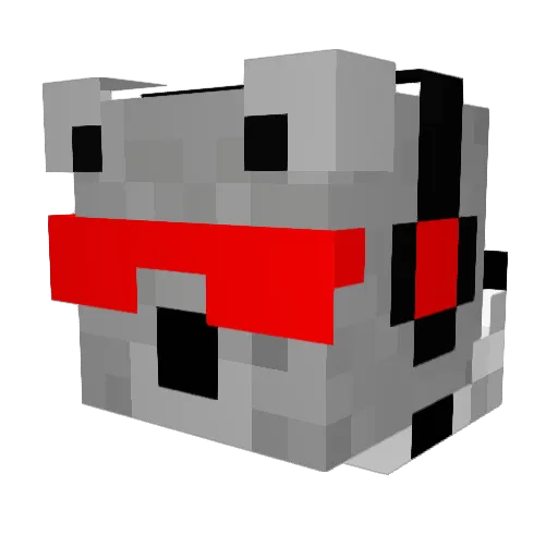 mrredcool Minecraft avatar head, 3D render