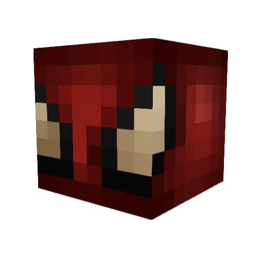 mrrobotdude Minecraft avatar head, 3D render