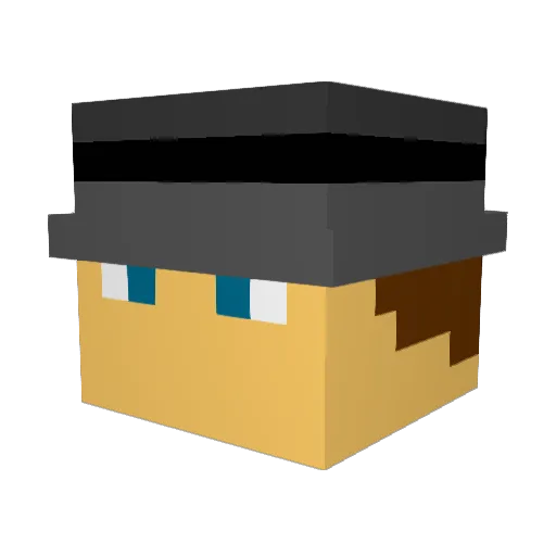 mrroboto999 Minecraft avatar head, 3D render