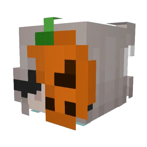 mrsSnowy Minecraft avatar head, 3D render