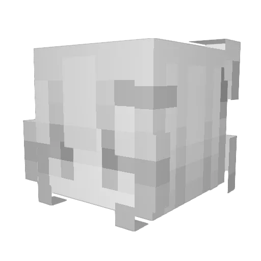mrs_berry Minecraft avatar head, 3D render