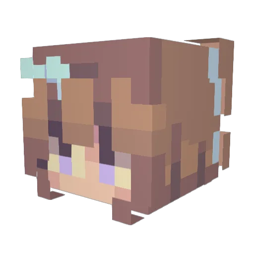 mrs_carolina Minecraft avatar head, 3D render