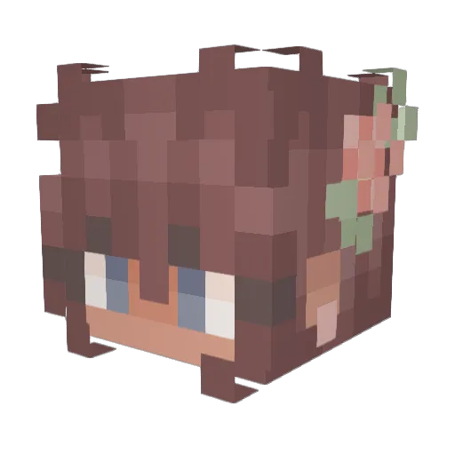 mrs_spuns Minecraft avatar head, 3D render