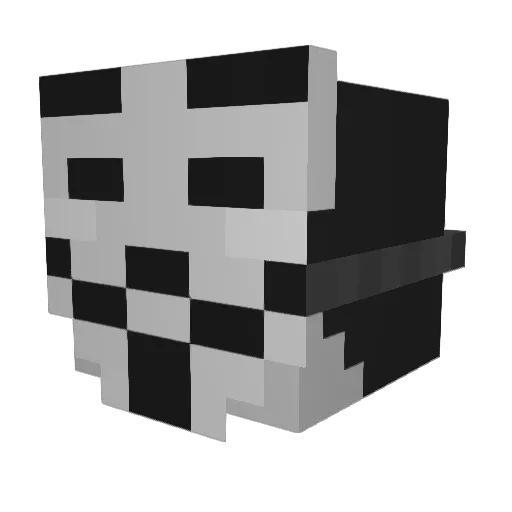 mrsa1321 Minecraft avatar head, 3D render