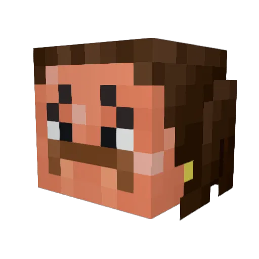 mrseahawk65 Minecraft avatar head, 3D render