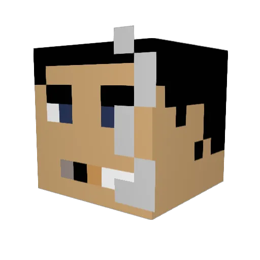 mrseeder Minecraft avatar head, 3D render