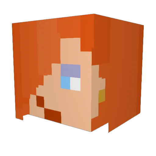 mrsjoobs Minecraft avatar head, 3D render