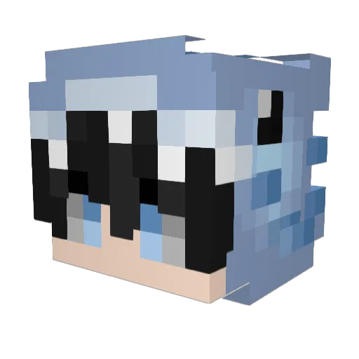 mrslime69 Minecraft avatar head, 3D render