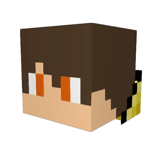 mrsnikkers Minecraft avatar head, 3D render